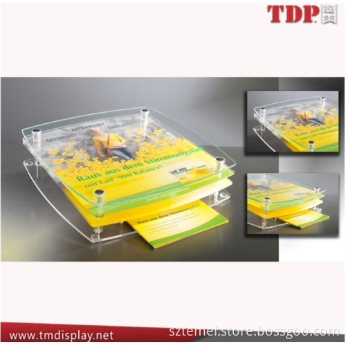 factory wholesale office file storage use deluxe 2 tier square clear lucite acrylic candy tray clear rectangular acrylic trays